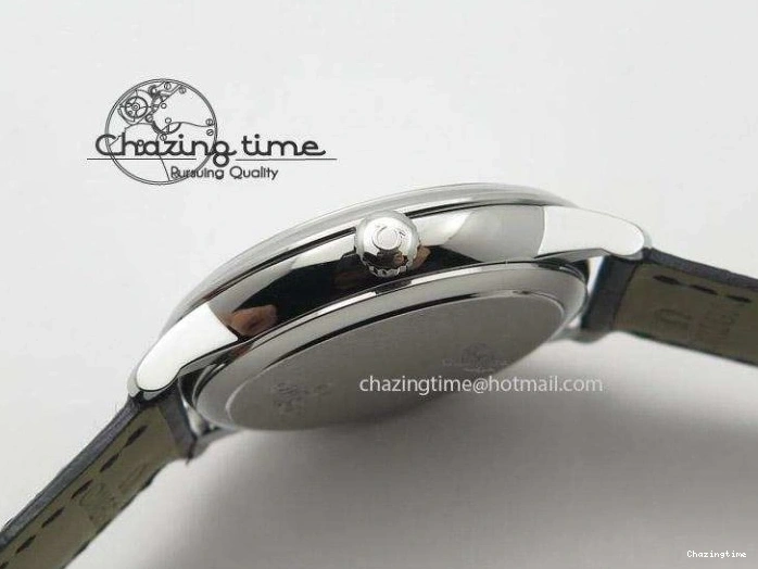 0120 Functional De Ville MK 1:1 Best Edition SS White Dial On Black Leather Strap A 8260